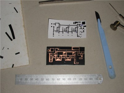 LO board before etching