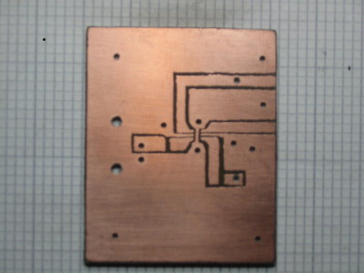 etched and drilled board