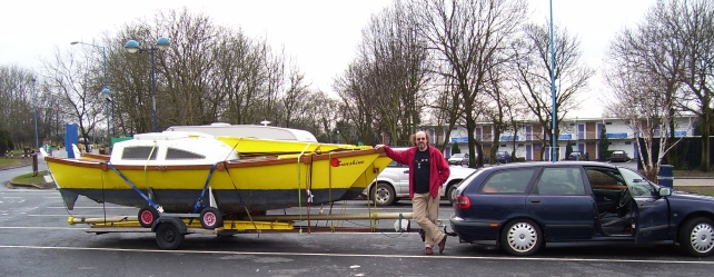 Sunshine on her trailer