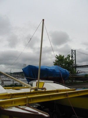 Mast raised